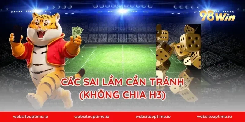 Các sai lầm cần tránh (Không chia H3)